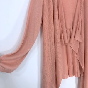 Torrid cascade waterfall dusty pink cardigan sz 2